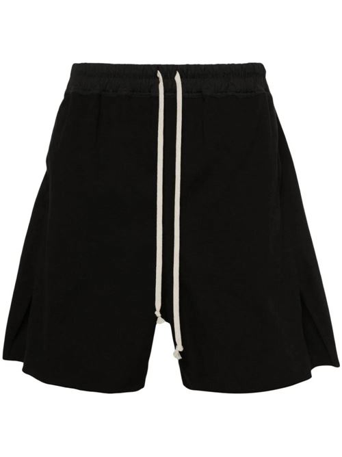 Black organic cotton shorts Rick Owens | RU01D3397BA09